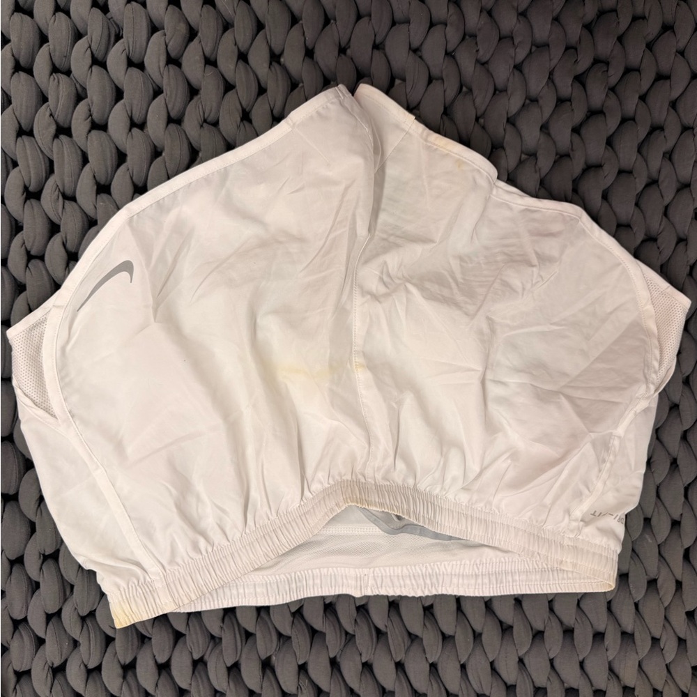 Nike White Sports Top with Logo